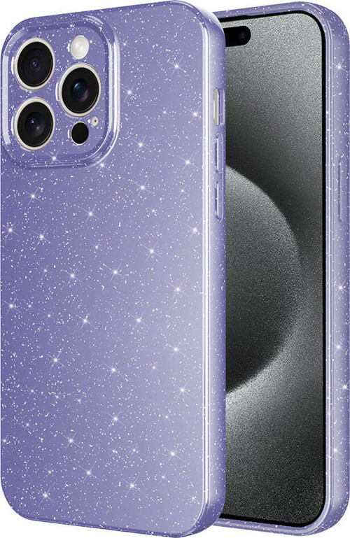iPhone 15 Pro Kılıf Kamera Korumalı Simli Lüks Koton Kılıf
