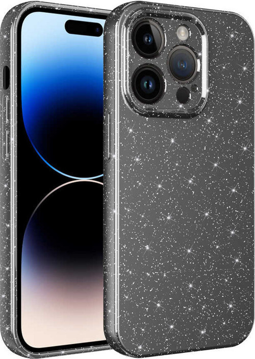 iPhone 14 Pro Max Kılıf Kamera Korumalı Simli Lüks Koton Kılıf