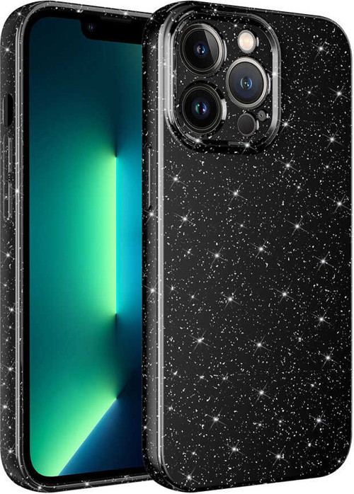 iPhone 12 Pro Max Kılıf Kamera Korumalı Simli Lüks Koton Kılıf
