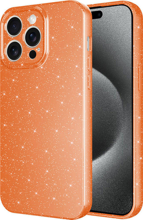 iPhone 15 Pro Kılıf Kamera Korumalı Simli Lüks Koton Kılıf