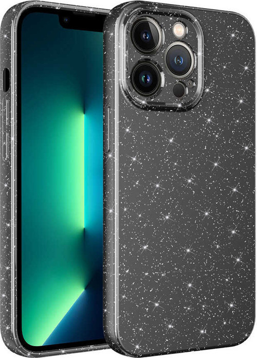 iPhone 12 Pro Max Kılıf Kamera Korumalı Simli Lüks Koton Kılıf