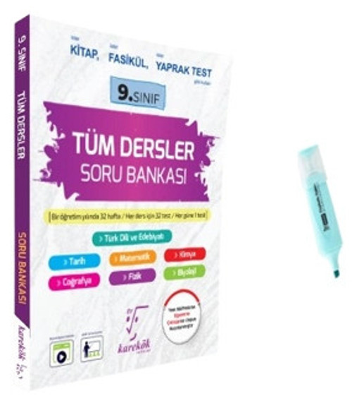 9.Sınıf Tüm Dersler Soru Bankası (Yeni Müfredat)