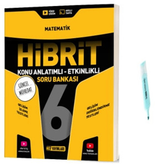6.Sınıf HİBRİT Matematik Konu Anlatımlı Etkinlikli SB (Yeni Müfredat)