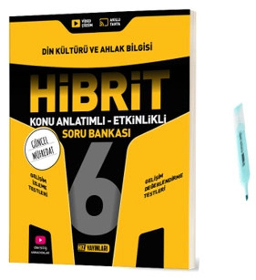6.Sınıf HİBRİT Din Kültürü Konu Anlatımlı Etkinlikli Soru Bankası (Yeni Müfredat)