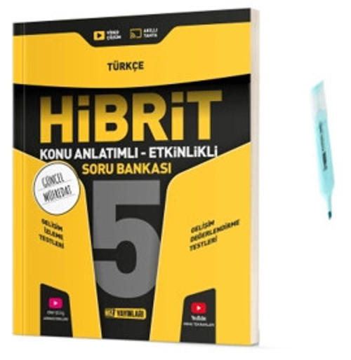 5.Sınıf HİBRİT Türkçe Konu Anlatımlı Etkinlikli Soru Bankası (Yeni Müfredat)