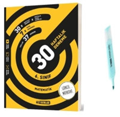6.Sınıf Matematik 30 Haftalık Deneme (Yeni Müfredat)