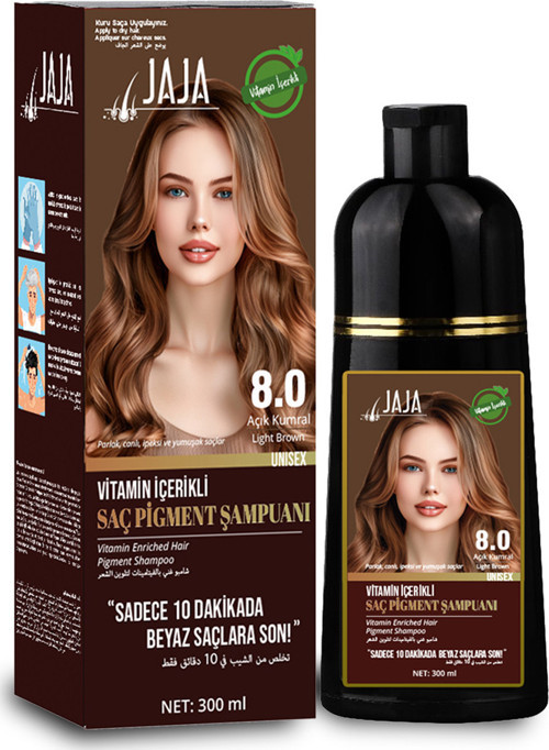 8.0 Açık Kumral Beyaz Kapatıcı Şampuan Amonyaksız