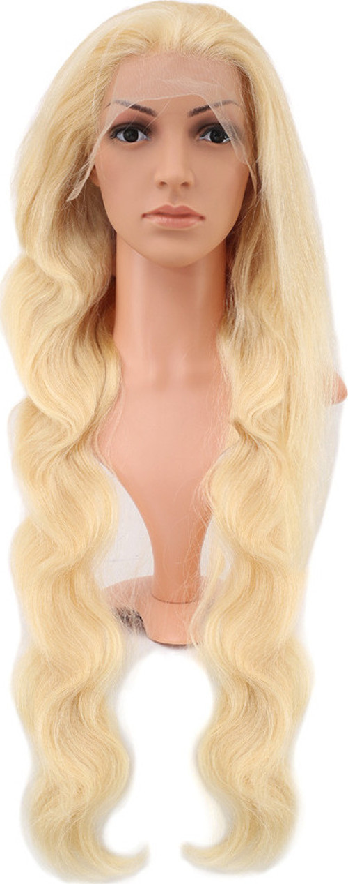 Gerçek Front Lace Dalgalı Platin Tül Peruk / 85/90cm