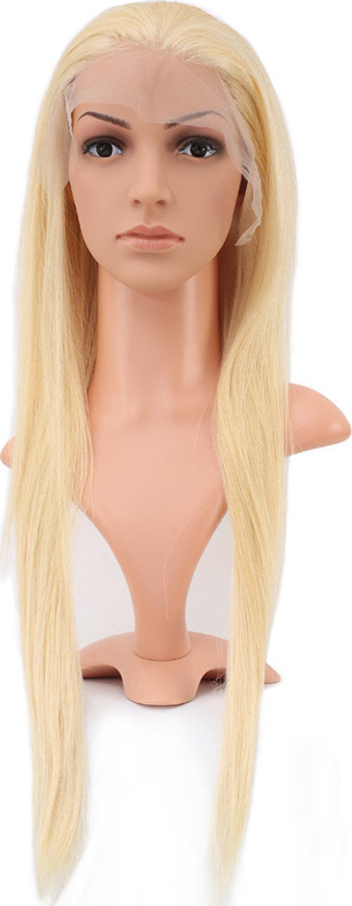 Gerçek Front Lace Düz Platin Tül Peruk / 70/75cm