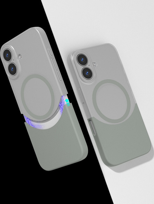 iPhone 16 Kılıf MagSafe Şarj Özellikli İnce Zarif Mıknatıslı Duble Kapak