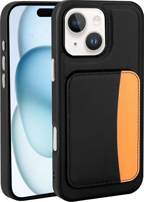 iPhone 13 Kılıf Kartlıklı X-Kart Deri Görünümlü High Quality Silikon Kapak