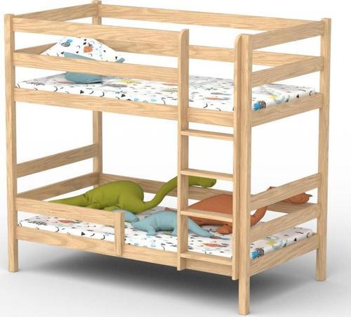 Klasik Ranza 90x190 Doğal Çam Bebek Ve Çocuk Ranza