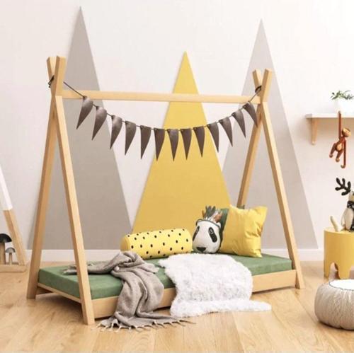 Markaawm Montessori Bebek Yatak Ahşap Çocuk Karyolası