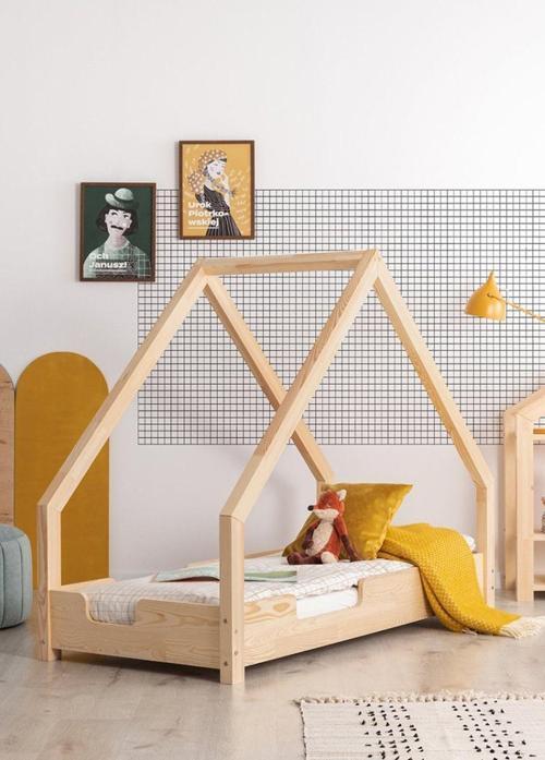 Markaawm Ahşap Yatak Montessori Karyola Doğal Çam 90x190 Modera