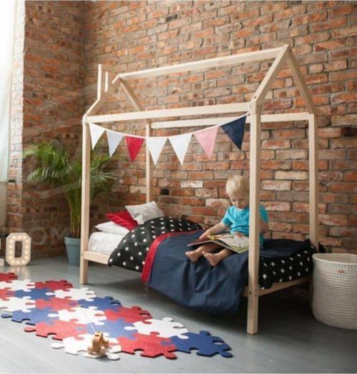 Markaawm Montessori Çocuk Yatak Doğal Çam 90x190 Karyola