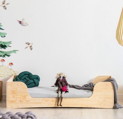 Markaawm Montessori Yatak Ahşap Bebek Karyola Çocuk Yatak