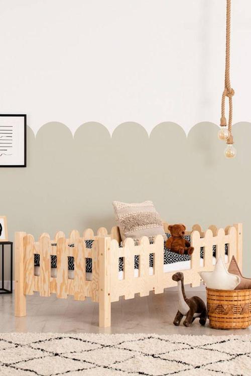 Markaawm Montessori Yatak Ahşap Çocuk Karyola Leaf