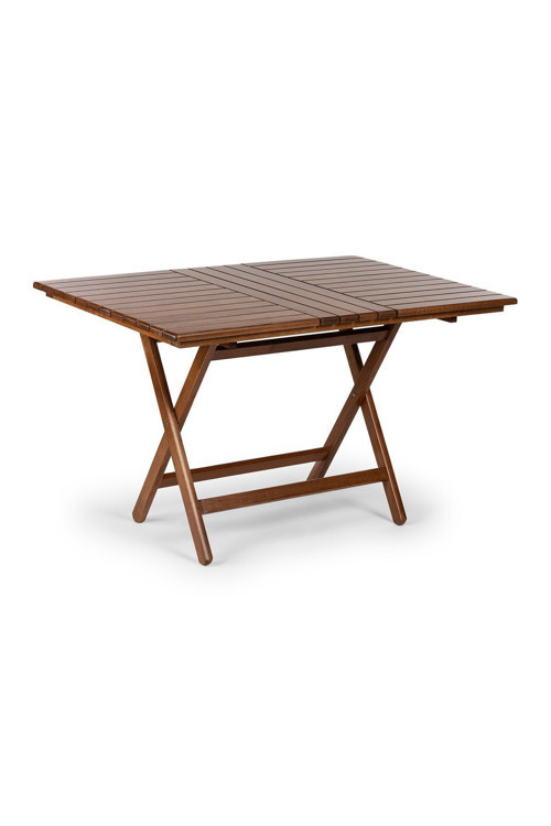 Atina Katlanır Masa 80x120 - Dış Mekan Dikdörtgen Ahşap Bahçe, Balkon Masası