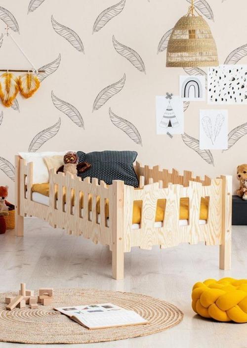 Markaawm Doğal Çam Montessori Bebek Ve Çocuk Karyolası Jüpiter