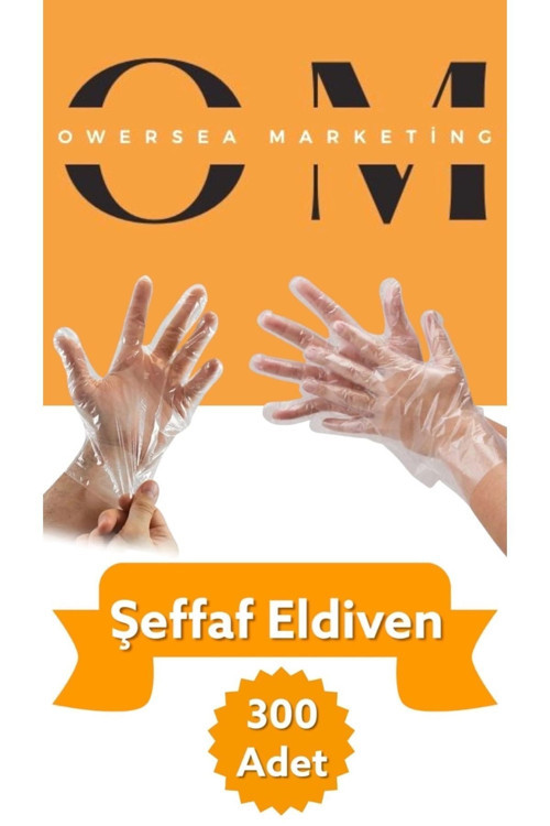 Şeffaf Poşet Eldiven 100'lü * 3 Paket (300 ADET) Tek Kullanımlık