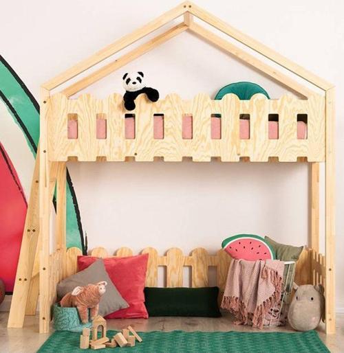 Markaawm Oyun Alanlı Ranza Montessori Yatak Ahşap Çocuk Ranza