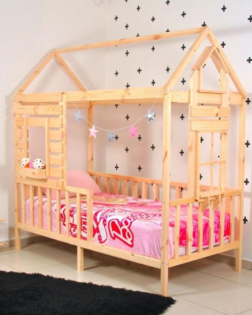 Montessori Yatak Çocuk Odası 90x190 Karyola Bebek Beşik