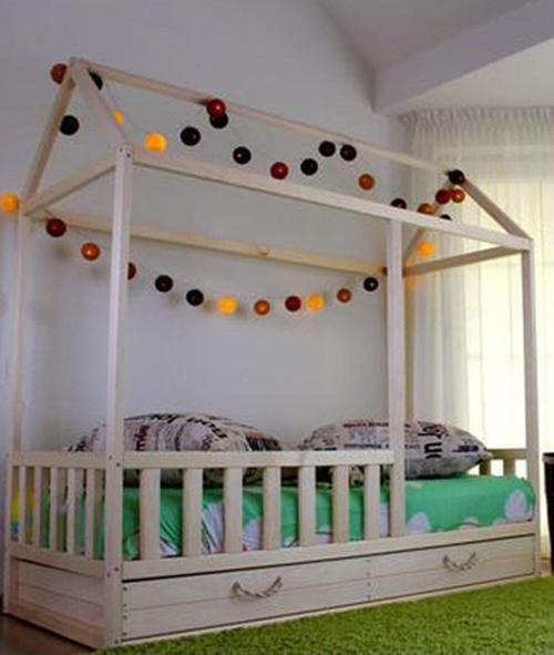 Montessori Yatak Çocuk Yatak Doğal Ahşap 90x190 Buse