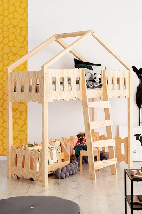 Montessori Yatak Ranza Çocuk Karyola Oyun Evi
