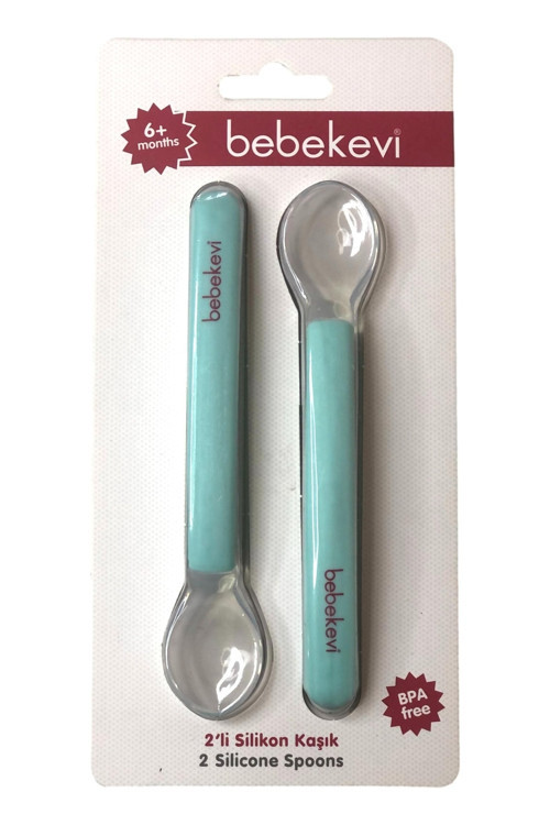 Bebek Sılıkon Uclu Mama Kasıgı (2'lı Paket)