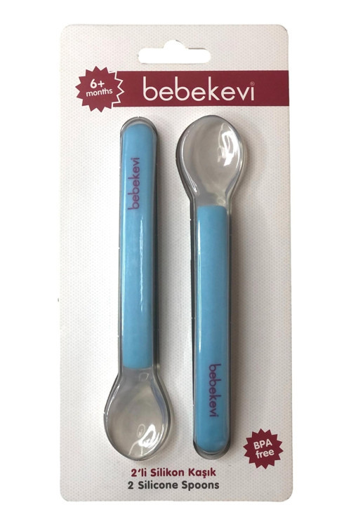 Bebek Sılıkon Uclu Mama Kasıgı (2'lı Paket)