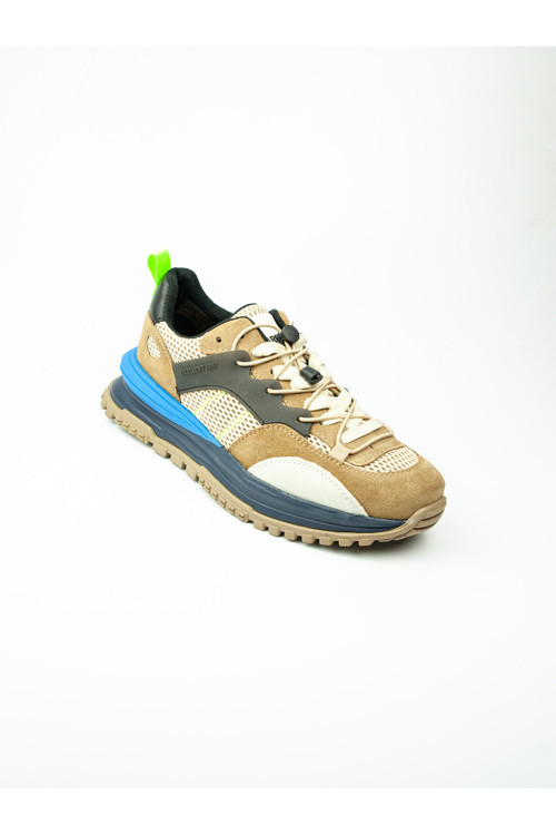 19514 Kahverengi Deri Erkek Sneaker