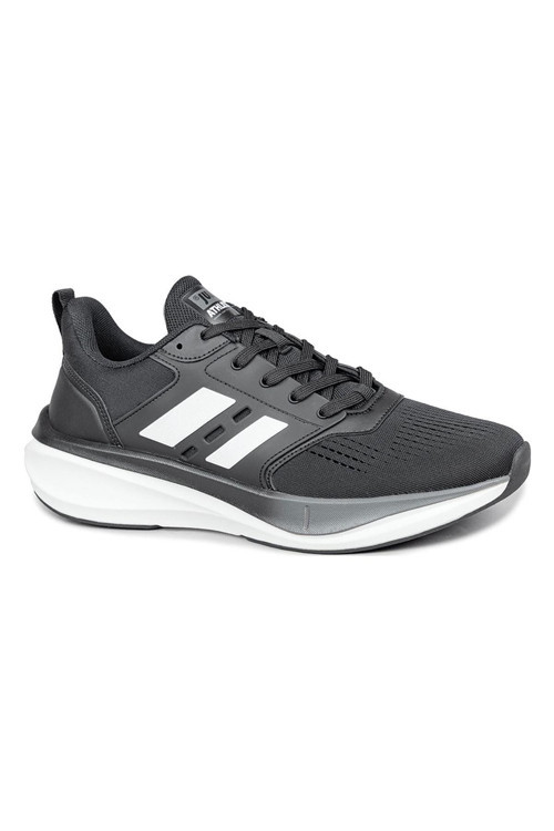 32482 Siyah - Beyaz Erkek Sneaker Günlük Spor Ayakkabı