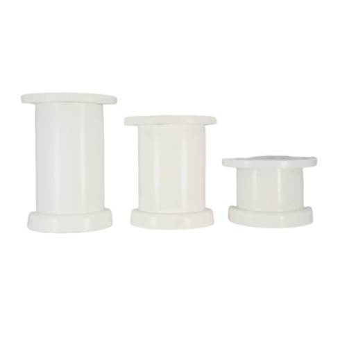 12 CM 50 LİK PLASTİK BEYAZ YUVARLAK AYAK ( 4 ADET)