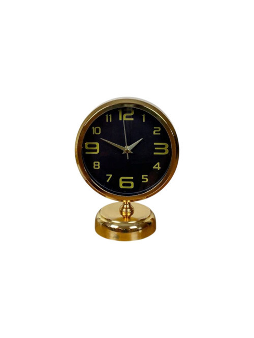 Büro Ev Ofis Hediyesi için 20x25CM Golden Metal Masa Saati