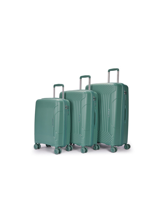 Benetton 3'lü Set Büyük Orta Ve Kabin Boy %100 Polipropilen Valiz 14Bnt8001