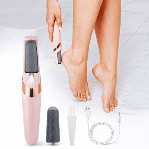 ® Şarjlı Elektrikli Topuk Törpüsü – Nasır ve Ölü Deri Giderici, Pürüzsüz Ayak Bakımı İçin USB