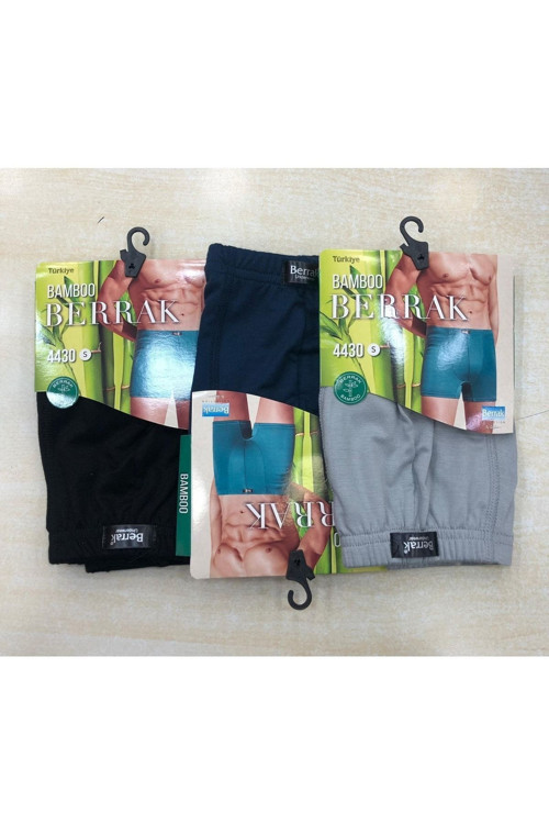 Berrak4430, 5'Li Paket Erkek Bambu Boxer Short Brk4430-5