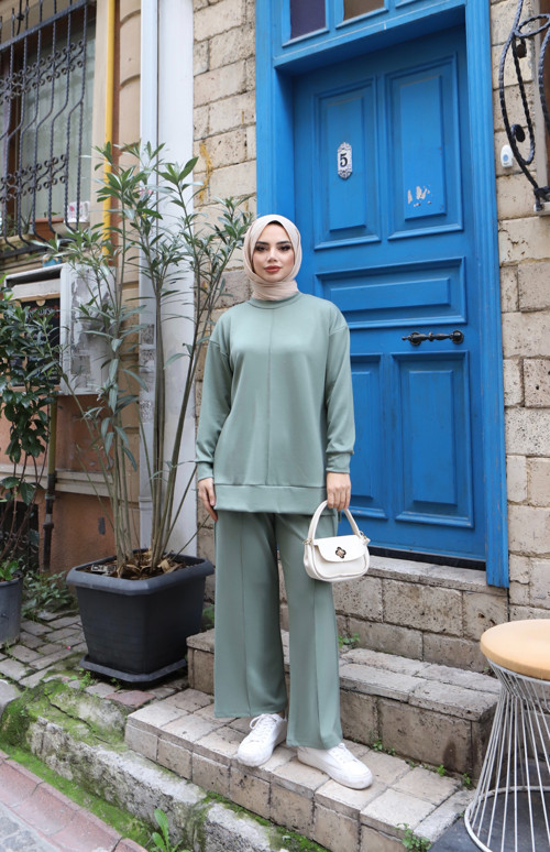 Çimalı Modal Pantolonlu Takım