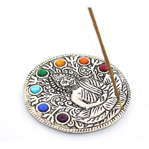 Metal 7 Çakra ( Chakra ) Buda Tütsülük
