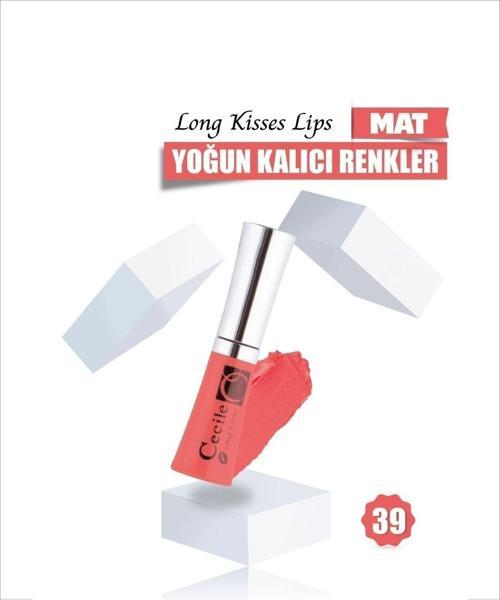 Long Kisses Lipgloss Kalıcı Mat Ruj 39 Coral 8698438606325