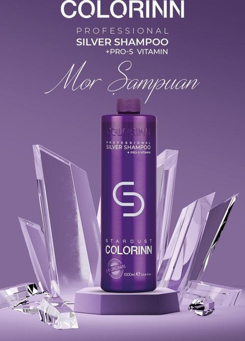 Stardust Silver Mor Şampuan 1000 Ml 8681820113426