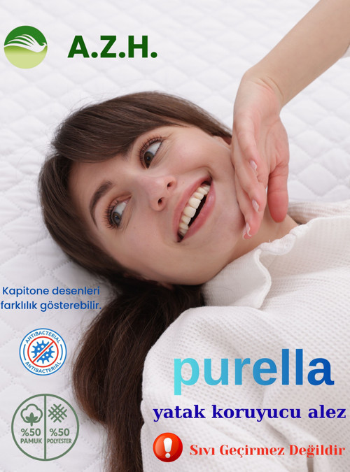 Purella Kapitoneli Fitted Koruyucu Alez Full Kenarlı Yatak Koruyucu (Sıvı Geçirmez Değildir.)