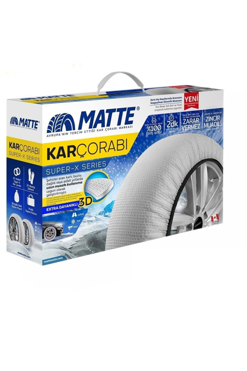 Super X 235/40/20 X Large Size 70 Oto Kar Çorabı 2 Lastik İçin
