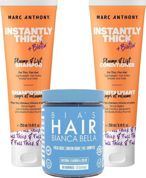 Biotin Şampuan, Saç Kremi Ve Bianca Bella Saç Vitamini - Saç Bakım Seti