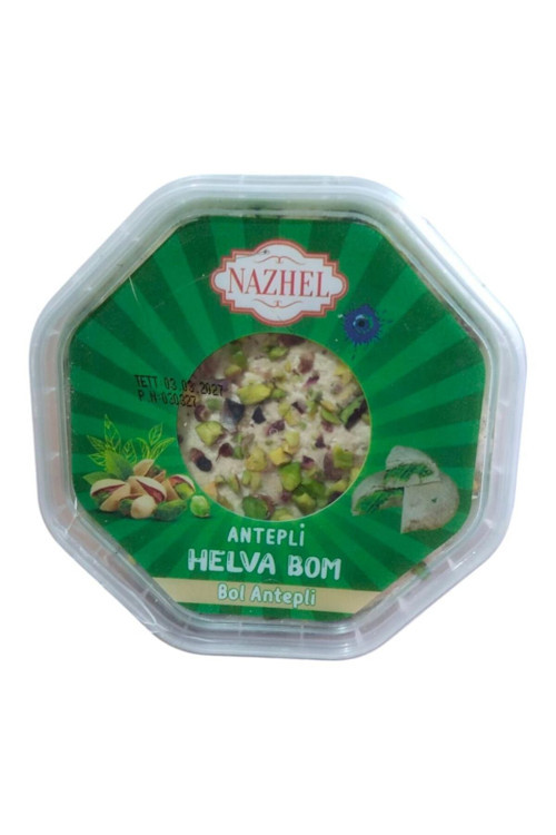 Antep Fıstıklı Nazilli Bomba Helva 150 Gr.(Fıstık Ezme Dolgulu)