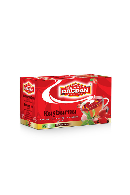 Kuşburnu 20’Li Kutu Natürel Sallama Poşet Çay