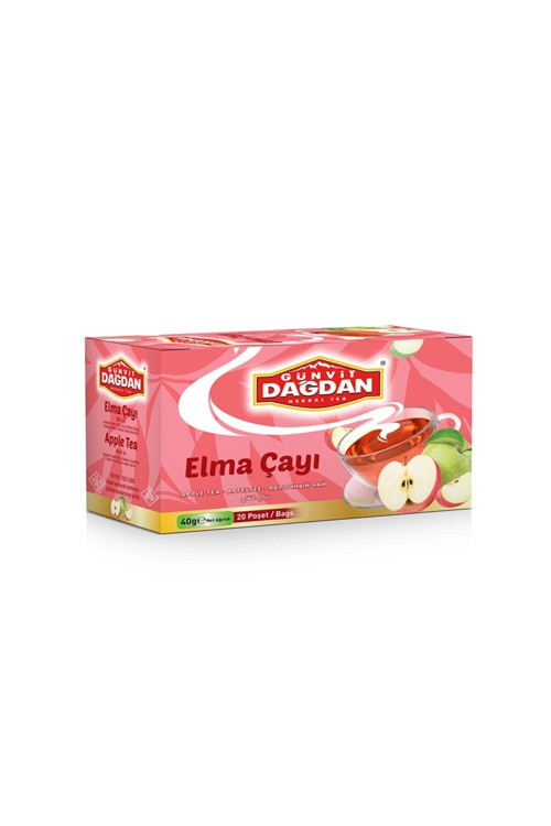 Elma Çayı 20’Li Kutu Natürel Sallama Poşet Çay X 12 Adet