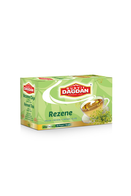 Rezene Çayı 20’Li Kutu Natürel Sallama Poşet Çay X 12 Adet