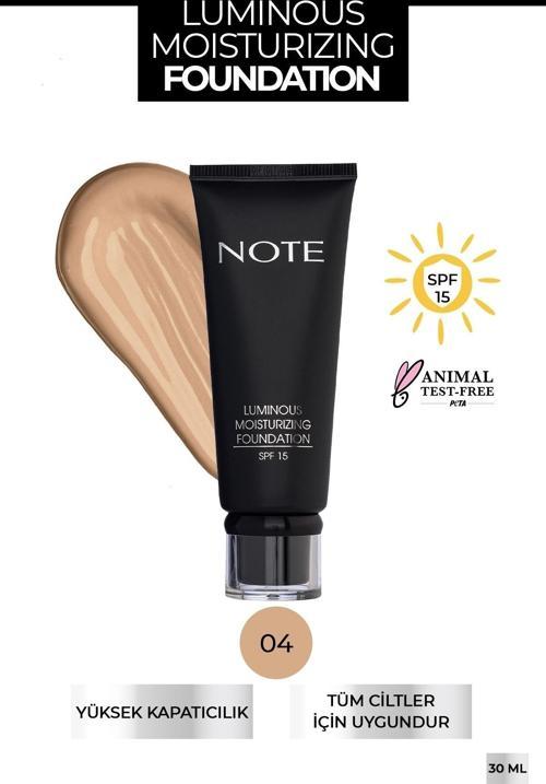Luminous Moisturizing Fondöten 04 Sand