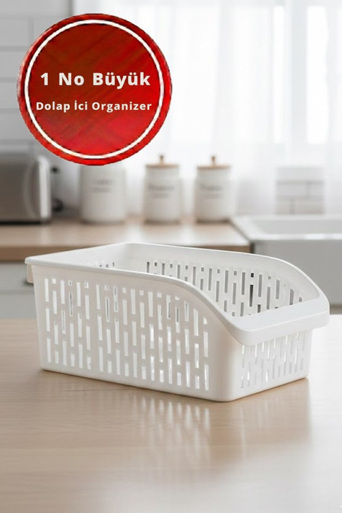 1 No Büyük Buzdolabı Raf Düzenleyicisi 29x20x13 Cm